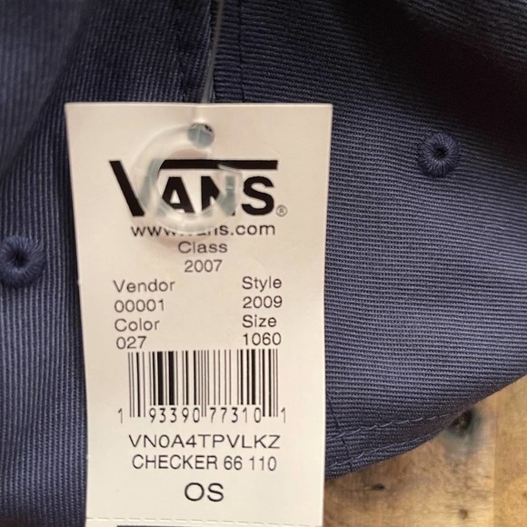 VANS Men's Checker 66 Flex Fit 110 Snap Back Hat OS - Picture 11 of 11